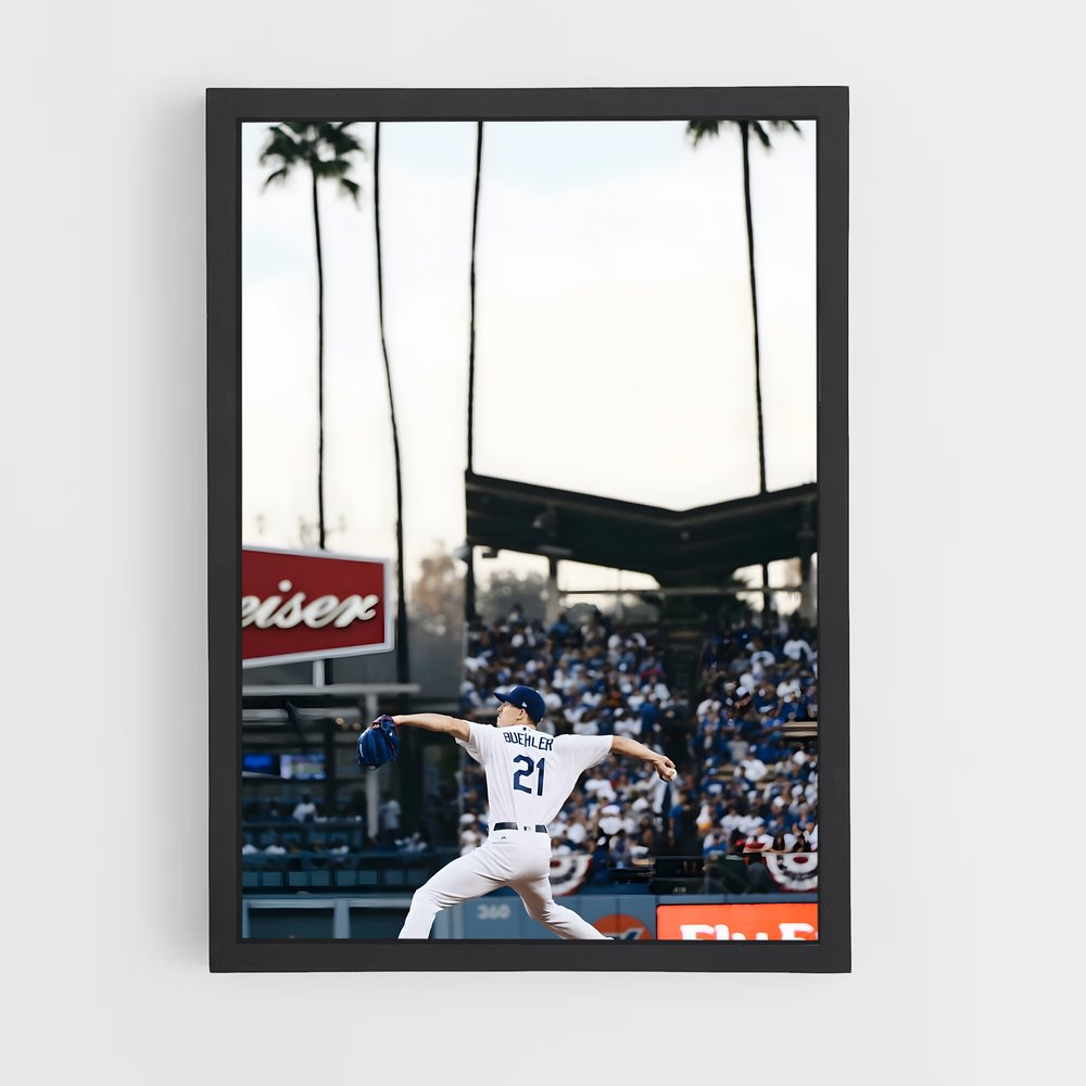 Poster Walker buehler lance – affiche Baseball (vue 2)